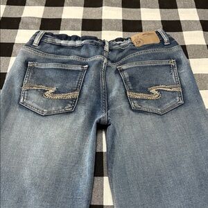 Silver Jeans Benny Triple 5 Jeans Boys Sz 14 x 28 Youth Stretch Adjustable Waist